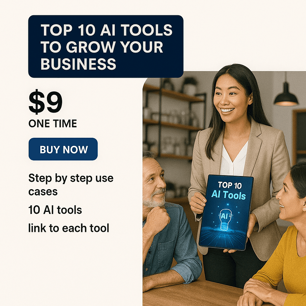 Top 10 AI Tools to Grow Your Business